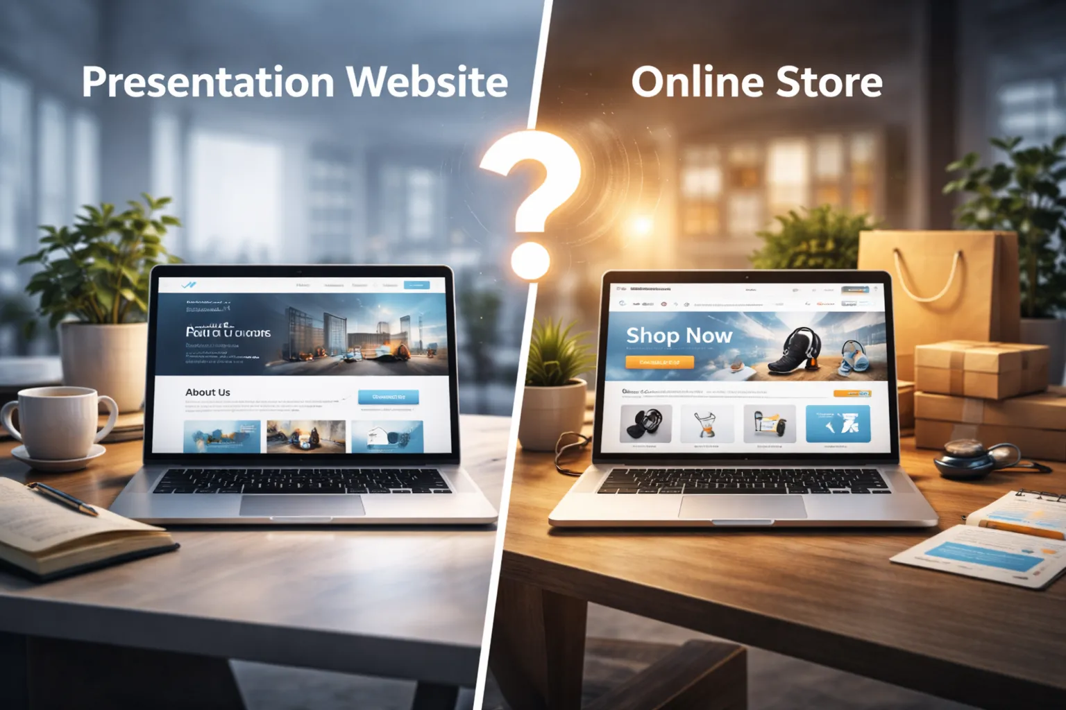 Website de prezentare sau magazin online? Cum alegi corect