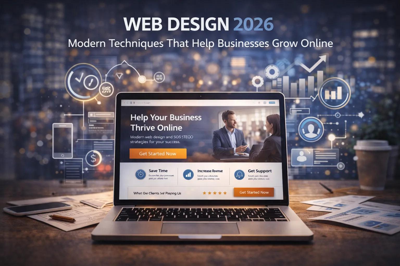 Web Design 2026: tehnici moderne care ajută afacerile să crească online