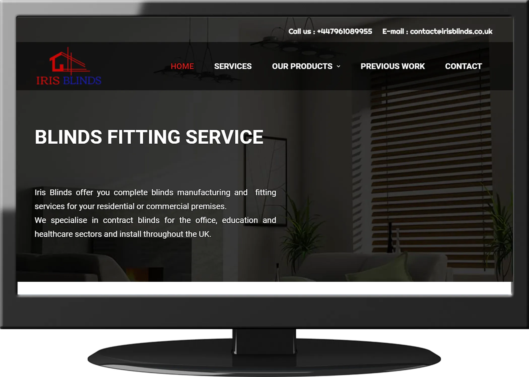 Screenshot Iris Blinds